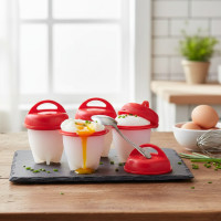 Форми для варіння яєць, силіконові Silicone Egg Boil набір для варіння яєць без шкаралупи 6 шт.