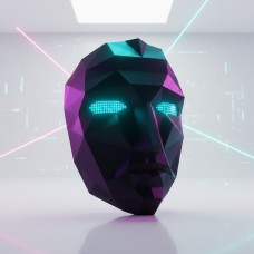 Маска Squid Game из сериала «Игра в кальмара» пластиковая с резинкой для косплея, ролевых игр, вечеринок и Хэл