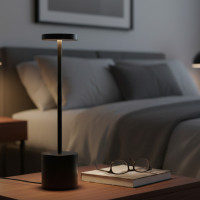 Настольная LED лампа XPRO HSY-T812-1 с сенсорным управлением, 7 Вт, черная