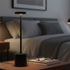 Настольная LED лампа XPRO HSY-T812-1 с сенсорным управлением, 7 Вт, черная