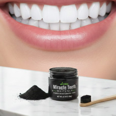 Отбеливающая зубная паста порошок Miracle Teeth Whitener черная