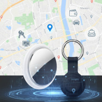 Розумний Bluetooth трекер для пошуку особистих речей, сумісний з Find My, білий та чорний