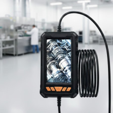 Эндоскоп профессиональный P380 с экраном 4.3" Full HD 1080P кабель 5м камера 8мм с LED подсветкой черный