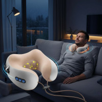 Масажна ортопедична подушка для шиї U-shaped massage pillow