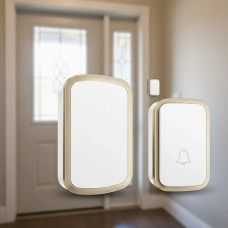 Комплект беспроводного дверного звонка с 38 мелодиями и приемником питание от Батареек + Micro usb