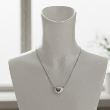 Женская цепочка с кулоном в форме сердца золото серебро