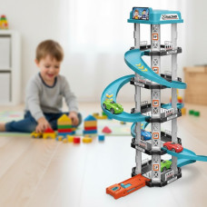 Детский гоночный трек-парковка Childrens Rail Car MH2003, 62 детали, игрушка для детей