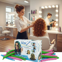 Бигуди мягкие спиральные Hair Wavz для волнистых локонов и кудрей на любую длину