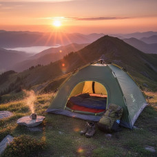 Палатка автоматическая 4-х местная / Палатка-трансформер туристическая 2 м*2 м