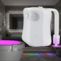 Підсвічування для туалету TOILET Led з датчиком руху: 8 кольорів, Світлодіодне Кольорове підсвічування туалету