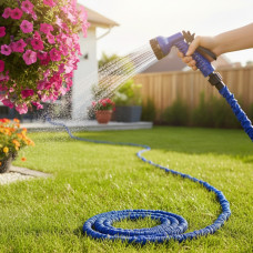 Шланг для поливу MAGIC HOSE 45 м розливний поливальний з розпилювачем, шланг для поливу садовий з пістолетом
