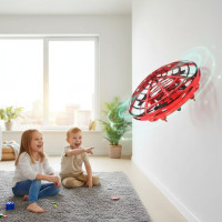 Детский мини квадрокоптер UFO Hand pro LED Y1102, интерактивный индукционный детский дрон