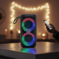 Портативна колонка MB-041 Bluetooth з LED-підсвіткою, USB Type-C та акумулятором на 1200 мА·год