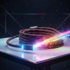 Кабель HDMI-HDMI 15 м с позолоченными контактами и усиленной оплеткой черный/красный