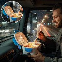 Автомобильный электрический ланч бокс Lunch Heater Box с подогревом 12 V Car