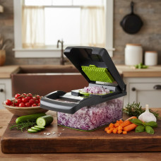 Многофункциональная овощерезка  Veggie Slicer 14в1 с контейнером и 7 сменными лезвиями