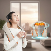 Масажер роликовий для спини та шиї, попереки Massager of neck kneading 12 V 24 W