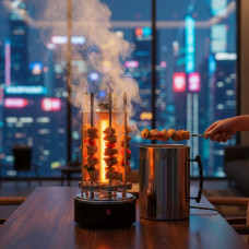 Электрошашлычница Domotec для BBQ GH8612 1000 Вт 6 Шампуров