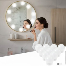 Портативная светодиодная мини USB лампа для павербанка, лампа от юсб 10 шт Vanity Mirror Lights