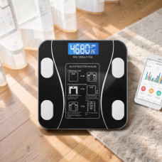 Умные Напольные Фитнеc Весы Смарт-Весы Scale Bluetooth Black 180 Кг