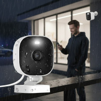 Wi-Fi камера K7 видеонаблюдения с микрофоном и динамиком, датчиком движения