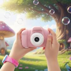 Противоударная детская фотокамера Sonmax c 2.0″ дисплеем и с функцией видео Розовая
