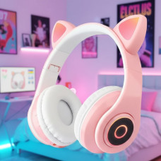 Беспроводные Bluetooth наушники Y47 Cat Ear с кошачьими ушками и лед подсветкой