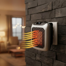 Портативный керамический обогреватель Handy Heater с термостатом и таймером 800 Вт