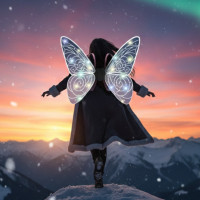 Светящиеся крылья феи Wings of 840 с LED-подсветкой, музыкой и регулируемыми ремнями, 64 см