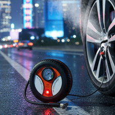 Автомобильный насос компрессор Air Compressor DC-12V, Компрессор красный air compressor (red), Насос для авто