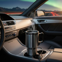 Термокухоль на 450 мл електричний із підігрівом від прикурювача автомобіля 2240 12 В