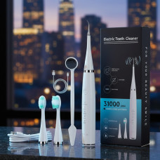2 в 1 ультразвуковая зубная щетка-скалер Electric Sonic Dental Scaler с зеркалом и насадками для удаления
