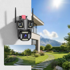 Уличная камера HW-SM1-20S с Wi-Fi, тремя объективами и функцией PTZ для точного наведения