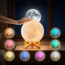 Ночник-лампа Луна Настольный светильник  - Magic 3D Moon Light