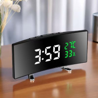 Цифровые часы 6508 RuiJiao LED настольные зеркальные с датой температурой и влажностью
