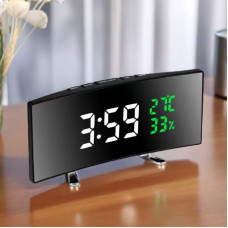 Цифровые часы 6508 RuiJiao LED настольные зеркальные с датой температурой и влажностью