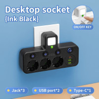 Электрический удлинитель AND 5378 с 3 розетками и USB сетевой фильтр для техники