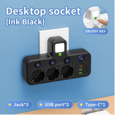 Электрический удлинитель AND 5378 с 3 розетками и USB сетевой фильтр для техники