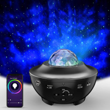 Ночник проектор звездного неба AND 991 galaxy projector LED светильник Bluetooth