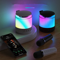 Портативна колонка K19 Bluetooth акустика з мікрофоном RGB караоке speaker