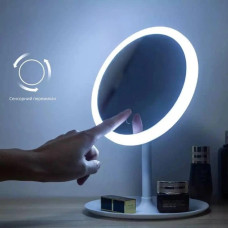Зеркало для макияжа AMIRO портативное LED настольное сенсорное с подсветкой