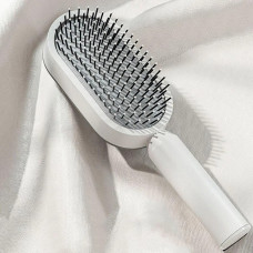 Расческа массажная 3D Central Hollow Cushion Comb щетка для волос с очисткой кнопкой