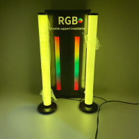 Лампа торшер KBB-3A LED RGB комплект 2 шт настольный и напольный светильник с пультом