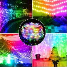 Гирлянда светодиодная 10 м RGB LED Bluetooth лента USB Dreamcolor для дома