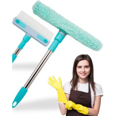 Щетка для окон Multpurpose Squeegee с микрофиброй швабра для стекла и зеркал