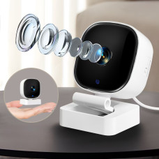 Мини камера K7 Wi-Fi 1080P беспроводная камера видеонаблюдения видеоняня белая