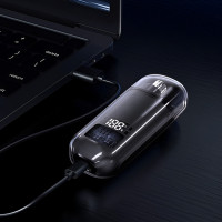 Тример для носа TX05 акумуляторний USB для видалення волосся в носі та вухах прозорий