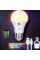Лампа аккумуляторная E27 A65 LED RGB с пультом беспроводная лампочка с USB