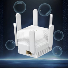 Усилитель Wi-Fi сигнала WR56T репитер с 6 антеннами до 300 Мбит LAN порт белый