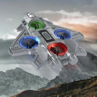 Літак RC CZ35 радіокерований винищувач іграшка для дітей і дорослих сірий